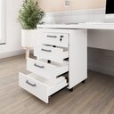 Ver imagem 3 de Gaveteiro Organizador Escritório 4 Gavetas e Chave F5 Office