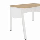 Ver imagem 5 de Escrivaninha em L 150cm x 150cm Pés Cavalete com Tampo Chanfrado e Gaveteiro Móvel com 3 Gavetas
