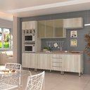 Ver imagem 1 de Cozinha Completa 5 Peças com Tampo e Vidro Reflecta Lis Luciane Móveis