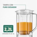Ver imagem 3 de Liquidificador Pratic Power Mondial Branco L-97-w 60hz 220v
