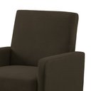 Ver imagem 2 de Poltrona Mirella Suede Marrom com Rodízios - D'Rossi Poltrona Decorativa;poltrona para Sala;poltrona