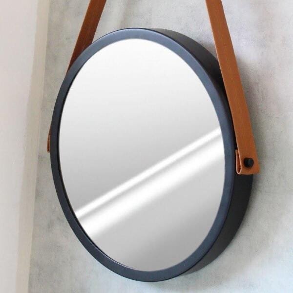 Espelho Adnet 40cm Preto e Caramelo - Htadnet-40 - 1