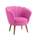 Ver imagem 3 de Kit 02 Poltronas Pétala Sala de Estar Escritório Consultório Recepção Suede Rosa - D House