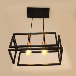 Pendente Infinity Preto e Cobre para 2 Lâmp. E-27 - 3