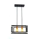 Ver imagem 2 de Pendente Infinity Preto e Cobre para 2 Lâmp. E-27