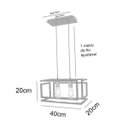 Ver imagem 5 de Pendente Infinity Preto e Cobre para 2 Lâmp. E-27