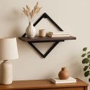 Ver imagem 1 de Prateleira Quadro Nicho de Ferro Industrial Pinus para Parede