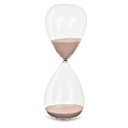 Ver imagem 1 de Ampulheta de Vidro Rosa 16cm