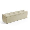 Ver imagem 1 de Calçadeira Baú Ursa 160 para Cama Queen Z-003 Sued Bege Aradecor