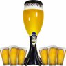 Chopeira Torre Chopp Iluminada Cerveja Gelada Completa 2,5l Preto - 10