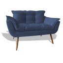 Ver imagem 2 de Conjunto Sofá Namoradeira Opala para Sala Estar Recepção + 2 Poltrona Cadeira Opala Decorativa - Sue