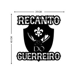 Placa Decorativa Área De Churrasco Recanto Do Guerreiro - 2