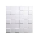 Ver imagem 2 de Kit 4 Placas Revestimento de Parede PVC 3d Alto Relevo Pixels Branco