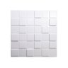 Kit 4 Placas Revestimento de Parede PVC 3d Alto Relevo Pixels Branco - 2