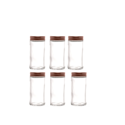 jogo c/6 POTE DE VIDRO 80ML PARA TEMPERO lyor - 1