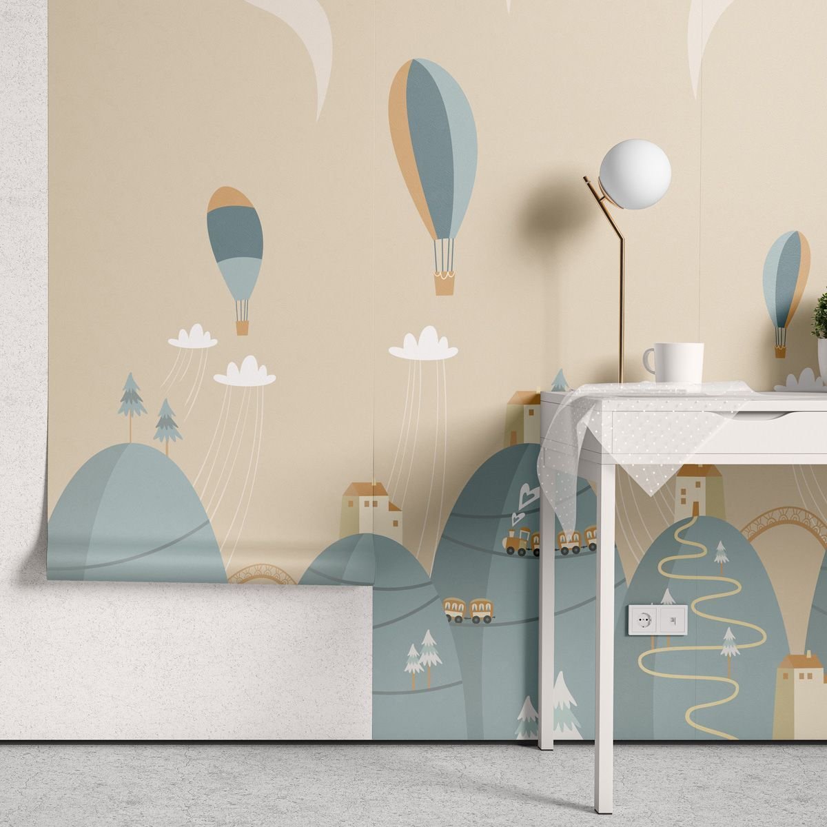 Papel de Parede Adesivo Menino Paisagens Das Alturas - Painel - 2