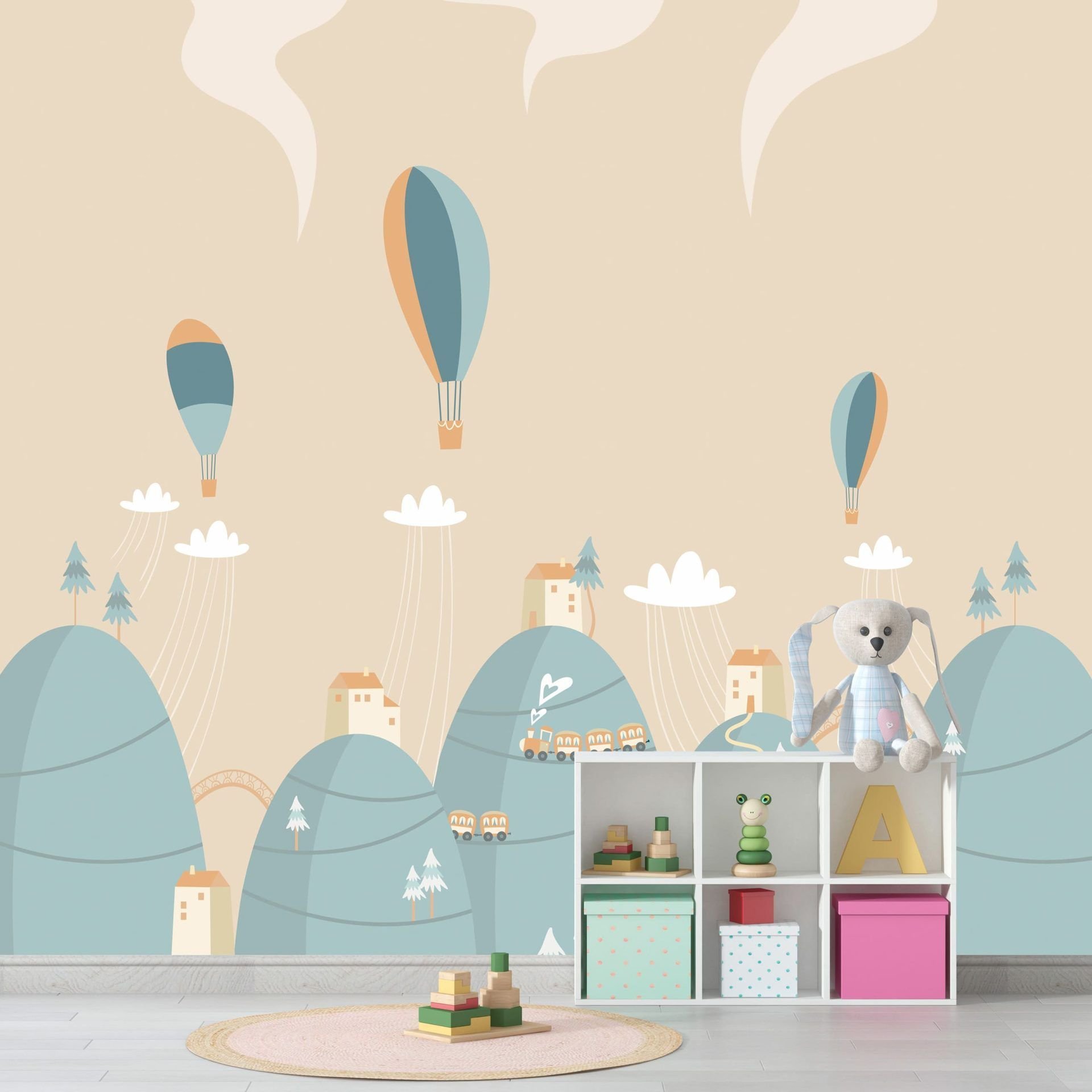 Papel de Parede Adesivo Menino Paisagens Das Alturas - Painel - 1