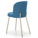 Ver imagem 7 de Cadeira para Sala de Jantar Cozinha Estofada Gavi Arena L02 Linho Azul - Lyam Decor
