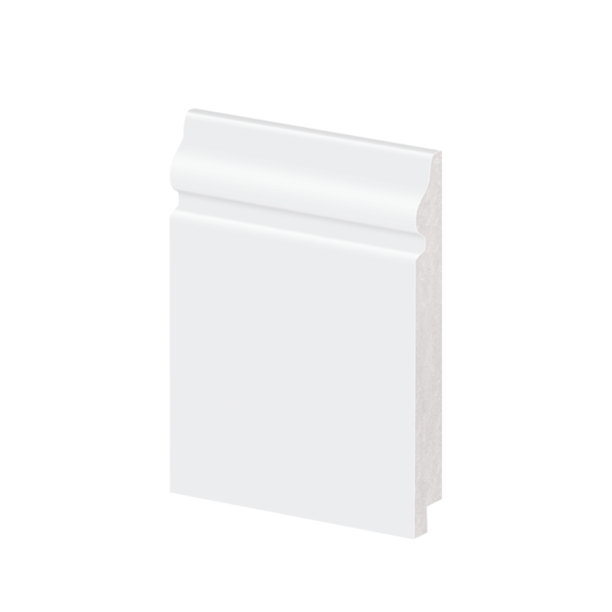 Rodapé Poliestireno 12cm Frisado Branco 57012 Arquitech - 1