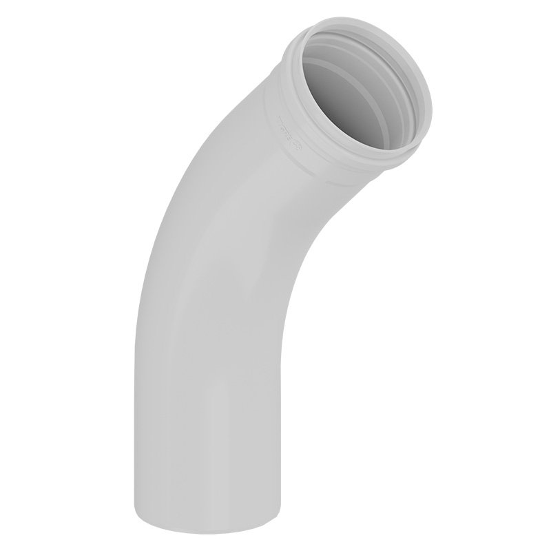 Curva Longa de 45° Tigre para Esgoto 150mm 150mm para Esgoto - 1