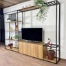 Conjunto de Estante Industrial Home para Tv Spring 252x34x202 - 12