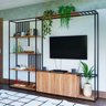 Conjunto de Estante Industrial Home para Tv Spring 252x34x202 - 1