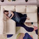 Ver imagem 7 de Sofá de Canto Modular Vibe Esquerdo 2,70m x 1,70m Xpand Tech Tecido Velourê Bege Cama Inbox