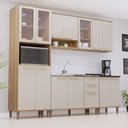 Ver imagem 1 de Cozinha Modulada Compacta 5 Peças sem Tampo de 120 e sem Pia Isis Luciane Móveis