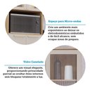 Ver mais imagens de Cozinha Modulada Compacta 5 Peças sem Tampo de 120 e sem Pia Isis Luciane Móveis