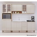 Ver imagem 3 de Cozinha Modulada Compacta 5 Peças sem Tampo de 120 e sem Pia Isis Luciane Móveis