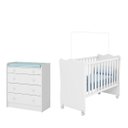 Ver imagem 1 de Quarto para bebê Cômoda e Berço Doce Sonho branco 2523/1