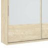 Guarda-Roupa Casal 2 Portas de Correr com Espelho Joinville Areia - 2