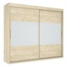 Guarda-Roupa Casal 2 Portas de Correr com Espelho Joinville Areia - 1