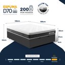 Ver imagem 3 de Cama Box Baú com Colchão de Espuma D70 Pillow Top Ortopédico Ultra D70 Casal 138cm