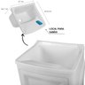 Gabinete Para Lavanderia Com Tanque Branco | 01 Porta | Astra - 4