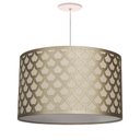 Ver imagem 1 de Luminaria de Teto Pendente Recorte Trama 40x25 Bronze
