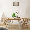 Ver imagem 4 de Luminaria de Teto Pendente Recorte Trama 40x25 Bronze