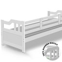 Ver imagem 3 de Sofá Cama Madeira Maciça Com Colchão Solteiro Branco Shop JM