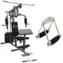 Ver imagem 1 de Estação De Musculação Com 80kg Aparelho Ginástica Academia + puxador - WCT Fitness 1001103