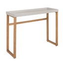 Ver imagem 2 de Aparador Slim 12x96x37cm Tampo Mdf Pés Pinus Moderno:off White
