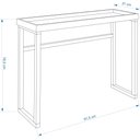Ver imagem 3 de Aparador Slim 12x96x37cm Tampo Mdf Pés Pinus Moderno:off White