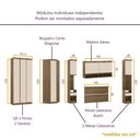 Ver imagem 4 de Guarda Roupa Dormitório Modulado Veneza Casal 1,38 m Canto Luciane M06:Arenas