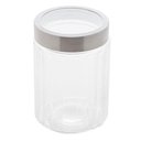 Ver imagem 2 de Kit 4 Pote de Vidro Porta Mantimentos Vidro com Tampa Inox para Grãos Cereais 1200ml 18cm Lyor