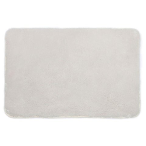 Tapete de Microfibra Comfort Marfim Plus 60x40cm - Uzoo Tapete Microfibra Comfort Plus 60x40cm
