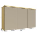 Ver imagem 4 de Aereo Cozinha 3 Portas 120cm Elite Yescasa Marrom/Avela