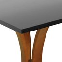 Ver imagem 4 de Mesa Bistrô Valencia Quadrada MDF Laqueado Amêndoa e Preto Decorise
