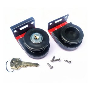 Fechadura de Envidraçamento de Sacada Vidro 8 mm Preto