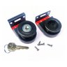Fechadura de Envidraçamento de Sacada Vidro 8 mm Preto - 1