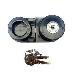 Fechadura de Envidraçamento de Sacada Vidro 8 mm Preto - 2