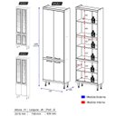 Ver imagem 3 de Paneleiro com Porta de Vidro 70cm 5121 Sicília Multimóveis